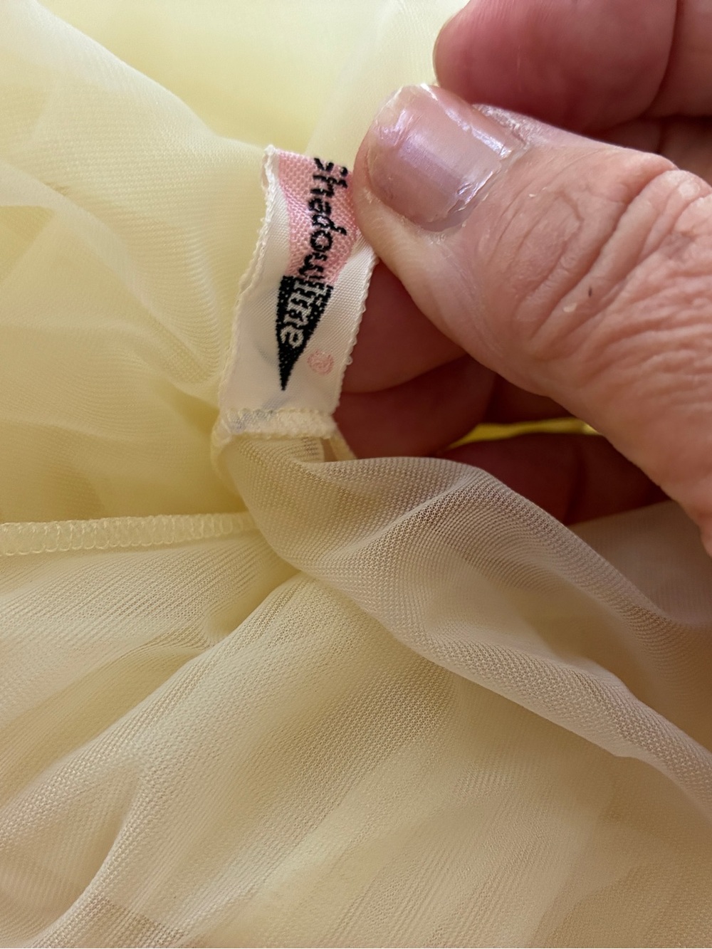 Vintage 1960s Shadowline peignor set 100% Nylon Chiffon Nightgown Sheer Lace - Picture 11 of 12